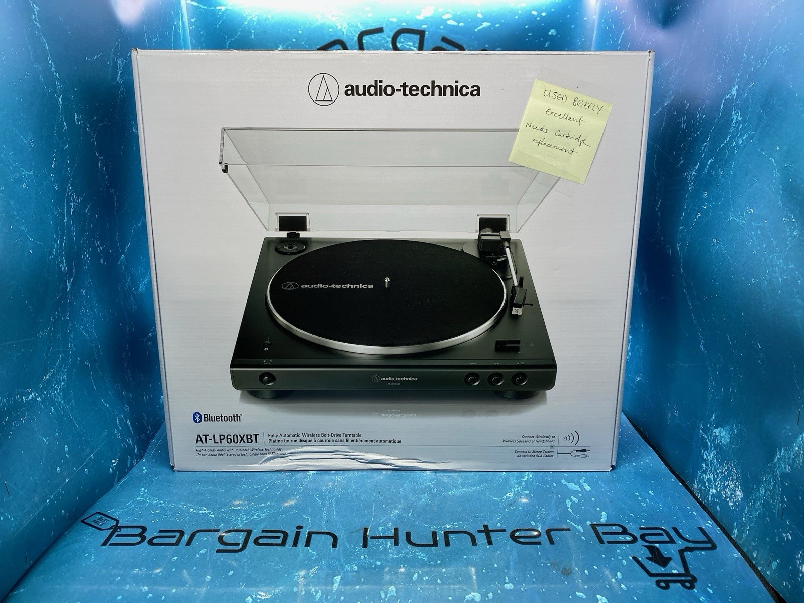 *SEE DESC* Audio-Technica AT-LP60XBT Bluetooth Turntable Record Player