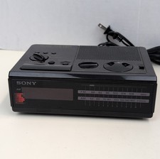 Sony ICF-C2W Dream Machine FM AM Digital Alarm Clock Radio Tested Working