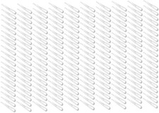 200PCS Transparent Plastic Alligator Clips 38mm U Shaped Clips for Shirt Fixi...