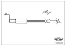 Flexible de frein Ford ESCORT