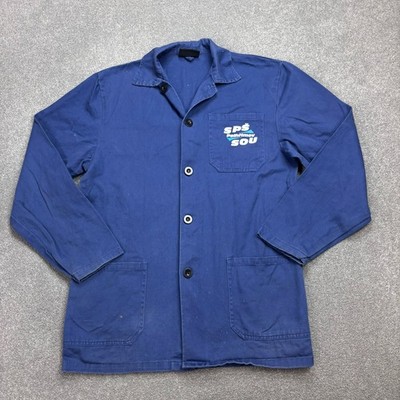 Vintage französische Jacke Erwachsene X Small blau lästige Arbeitskleidung Ca...
