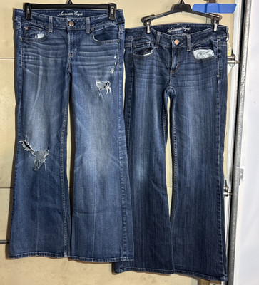 American Eagle Jeans Set if 2 Size 8 & 10  B1