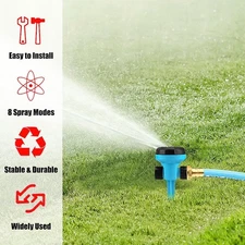 In-Ground Rotating Sprinkler - For Yard/Lawn Garden Automatic Watering