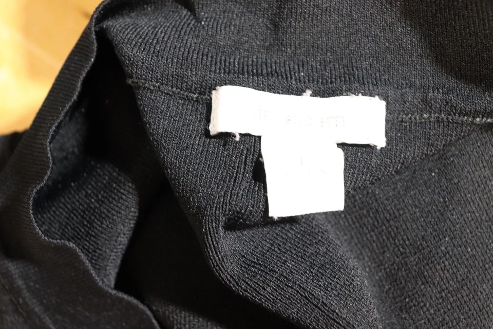 Camiseta Regata Feminina Dress Barn Preta Casual 63% Rayon 37% Nylon Tamanho Grande - Imagem 2 de 2