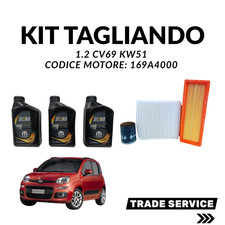 Kit Tagliando Fiat Panda 1.2 GLP/CITYCROSS CV69 KW51 CODICE MOTORE: 169A4000