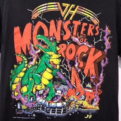 1988 Van Halen Monsters of Rock Tour T-Shirt Size Medium | eBay