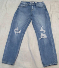 KanCan Signature Distressed Jeans - Jrs. Size 24 - Relaxed Fit