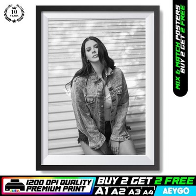 LANA DEL REY Wandbild Bild Poster Druck A1 A2 A3 A4 | KAUFEN SIE 2 ERHALTEN SIE 2 GRATIS