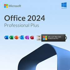 Microsoft Office 2024 Pro Plus Windows 10  11 USB Drive - Lifetime 2 Users PC