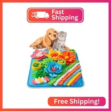 Oliumt Snuffle Mat for Dogs, Sniff Mat Slow Feeding Mat for Small Pets Cats, Rab