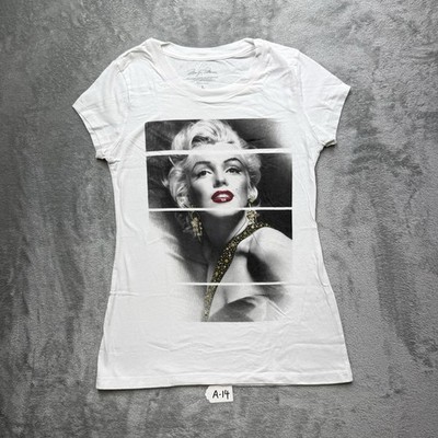 Marilyn Monroe white cotton t-shirt size large #MarilynMonroe