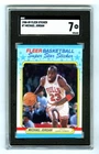 MICHAEL JORDAN~1988 FLEER STICKER SGC-7 NR-MT GRADED 3RD YEAR CARD #7 (NEW CASE)