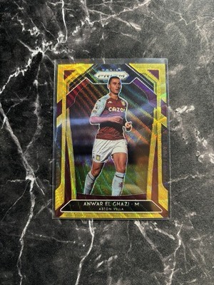 2020-21 Panini Prizm Premier League Anwar El Ghazi #278 Gold Wave Prizm /10