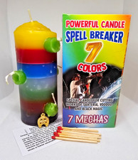 VELA 7 MECHAS 7 COLORES / 7 WICKS 7 COLOR CAN...