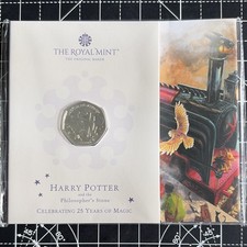 Royal Mint Harry Potter Hogwarts Express 50p 2022, Elizabeth II