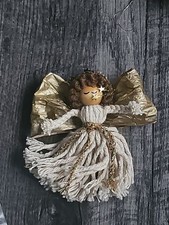 handmade macram  angel ornament