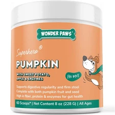 Organic Pumpkin for Dogs – with Apple, Sweet Potato & Enzymes