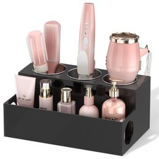 NIUBEE Hair Tool Organizer, Black Acrylic Hair Dryer and Styling Holder, Bath...