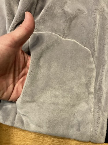 Blouson bomber polaire réversible James Perse noir/gris zippé femme taille 2 M - Photo 5/19