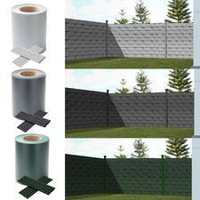 SichtschutzStreifen Zaun Folie Doppelstabmatten PVC Sichtschutz Rolle Zaunblende