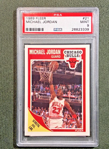 Michael Jordan 1989 Fleer #21 PSA 9 Mint - HOF - Chicago Bulls