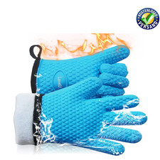 Silikon Backhandschuhe Doppelschicht Hitzebeständig 1 Paar