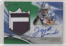 2013 Topps Platinum Rookie Refractor Green 13/99 Joseph Randle Patch Auto iu7