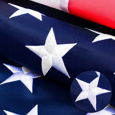 3x5 American Flag Made In USA High Wind Heavy Duty US Flags for Outdoor Durable
