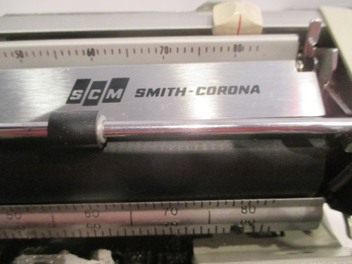 VTG 1960;S SMITH CORONA CHANCELLOR ELECTRIC TYPEWRITE+CASE+PAPERS MUSTARD NICE!! - Afbeelding 14 van 24