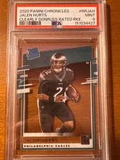 2020 Panini Chronicles - Clearly Donruss Rated Rookie Jalen Hurts #RR-JAH (RC)