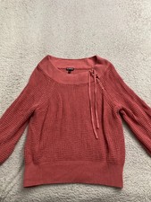 Express Women Long Sleeve Crew Neck Pullover Sweater Brown Size XS