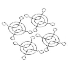 40mm Fan Finger Grill, 4 Pack Metal Grill Protector Guard, Silver