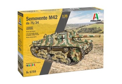 1:35 ITALERI Semovente M42 Da 75/34 Upgraded Edition Bausatz IT6759 Model