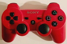 Sony OEM DualShock 3 WirelessController For PlayStation 3 PS3 . Red Sixaxix