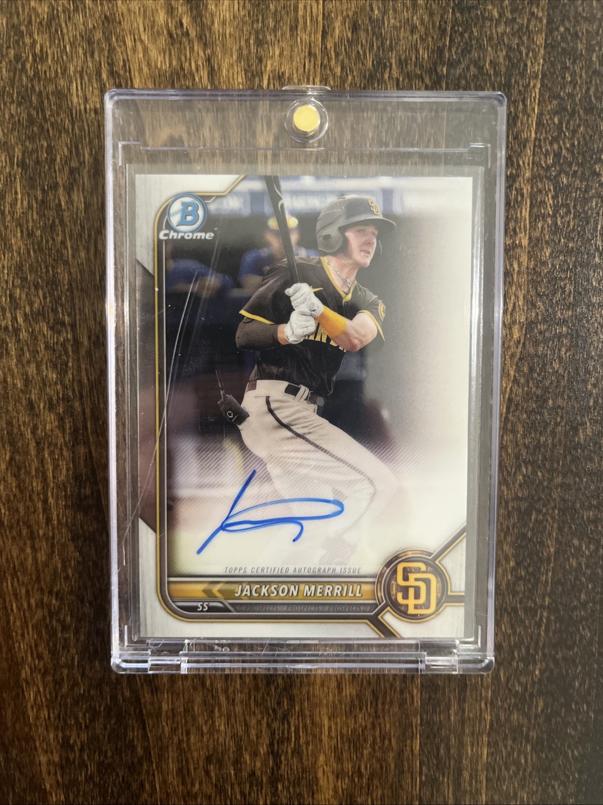 2022 Bowman Chrome Prospect Autographs Jackson Merrill #CPA-JME