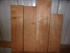 4 PC CHERRY BOARDS WOOD KILN DRIED 3/4" THICK LOT A46A LUMBER FLAT