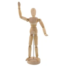 US Art Supply 5" Male Manikin Wooden Art Mannequin Figure