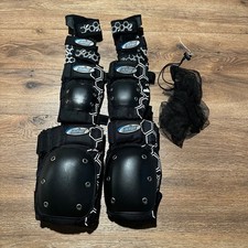 MBS Black Core Pad Set Knee Elbow Wrist Guards Unisex Large