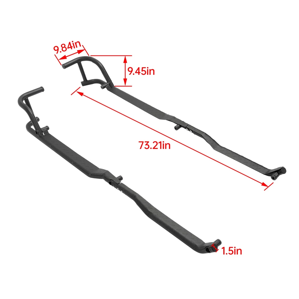 Ползунки боковые пороги силовые пороги 24 для вездехода Polaris Ranger Crew XP 1000 2019-25 - Изображение 2 из 4