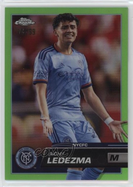 2023 Topps Chrome MLS Neon Green Refractor 74/99 Richard Ledezma Richy #71 0vl1