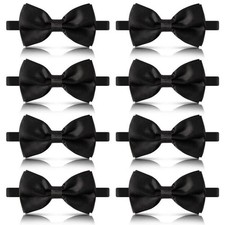 8 Pieces bow ties for men, Pre-tied Mens Bow Ties Adjustable Satin Bow Tie fo...