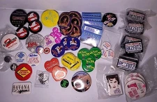 Vintage Movie Promotional Buttons Magnets Pins Keychains Lot Of 75