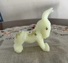 Fenton Daisies on Custard Donkey Figurine Hand Painted Signed By B. Cumbuledge