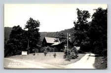 RPPC Standfast Lodge Cabins Cottage Hotel Motel Rte 17 Hancock NY Postcard