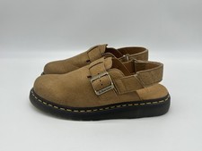 Dr. Martens Jorge II Shoes Men's Size 9 Tan Slingback Clog Mule Sandals AirWair