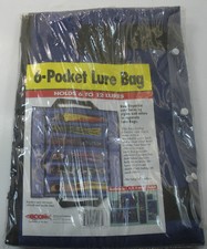 Boone 00003 6 Pocket Lure Bag Clear Vinyl Front