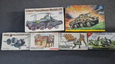 Tamiya SdKfz 232 und Italeri SdKfz 234/4 1:35 plus Flak 38 mit Tristar Figuren