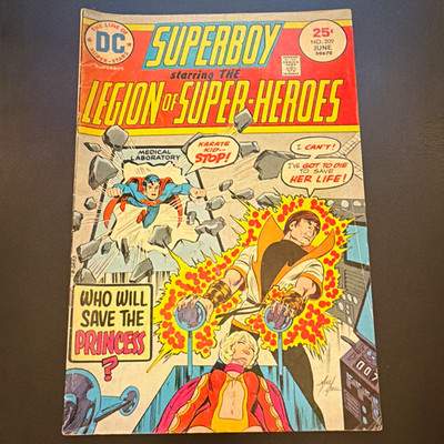 DC Comics Superboy #209 June 1975 Bronze Age Legion of Super-Heroes Jim Shooter