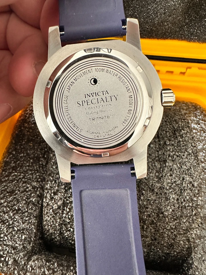 Invicta Men's 12847 Specialty Blue Polyurethane Blue Dial Watch - Image 2 of 3