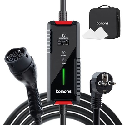Typ 2 Ladekabel Schuko 3,5 kW 16A 6M/7M EV Mobile Wallbox Elektroauto Ladegerät